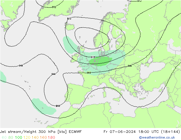 Polarjet ECMWF Fr 07.06.2024 18 UTC