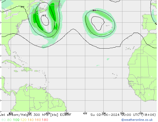 Courant-jet ECMWF dim 02.06.2024 00 UTC