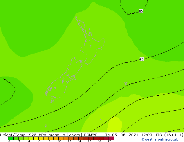 Géop./Temp. 925 hPa ECMWF jeu 06.06.2024 12 UTC