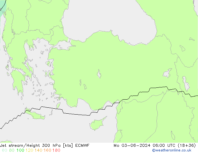 Courant-jet ECMWF lun 03.06.2024 06 UTC