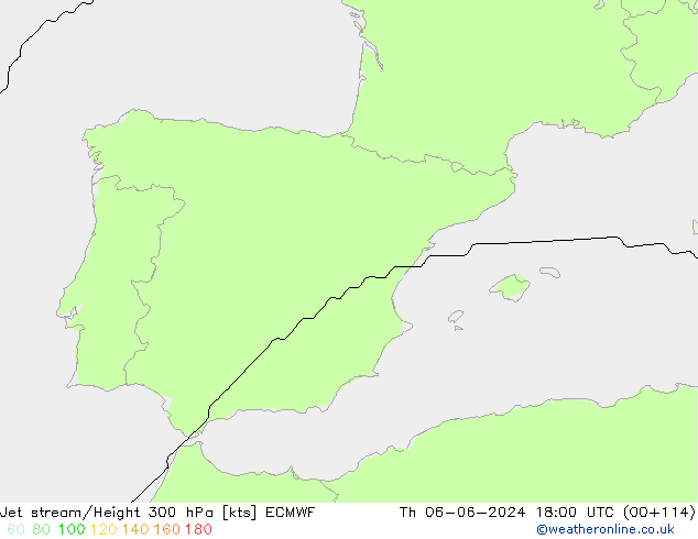 Straalstroom ECMWF do 06.06.2024 18 UTC