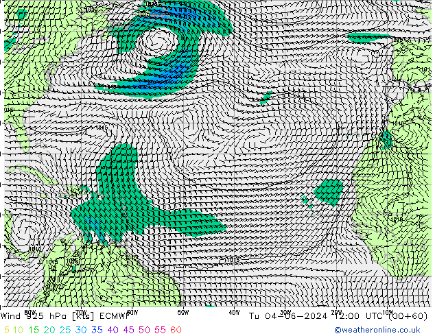 Vent 925 hPa ECMWF mar 04.06.2024 12 UTC