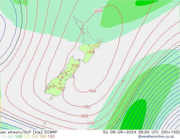 Courant-jet ECMWF sam 08.06.2024 06 UTC