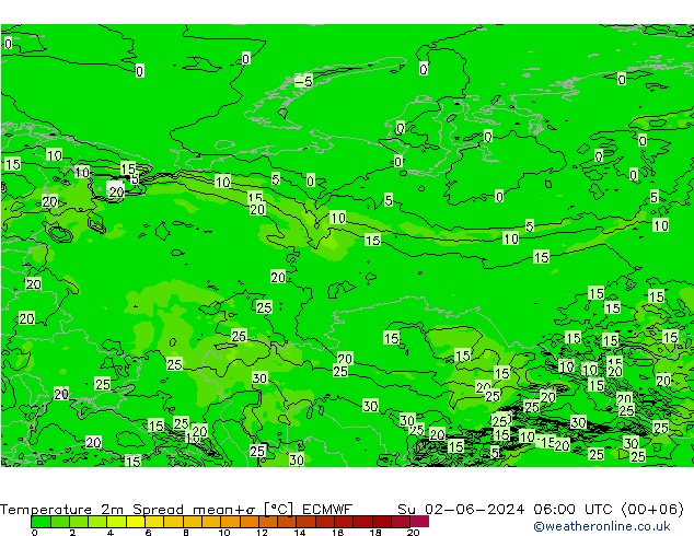     Spread ECMWF  02.06.2024 06 UTC