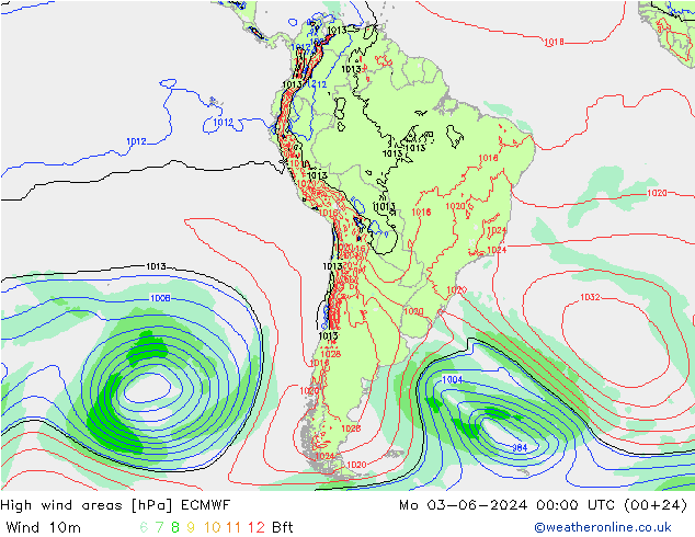 High wind areas ECMWF Seg 03.06.2024 00 UTC