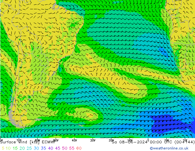  10 m ECMWF  08.06.2024 00 UTC