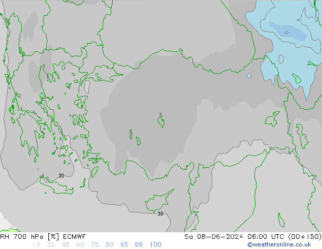 700 hPa Nispi Nem ECMWF Cts 08.06.2024 06 UTC