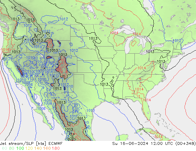 Courant-jet ECMWF dim 16.06.2024 12 UTC