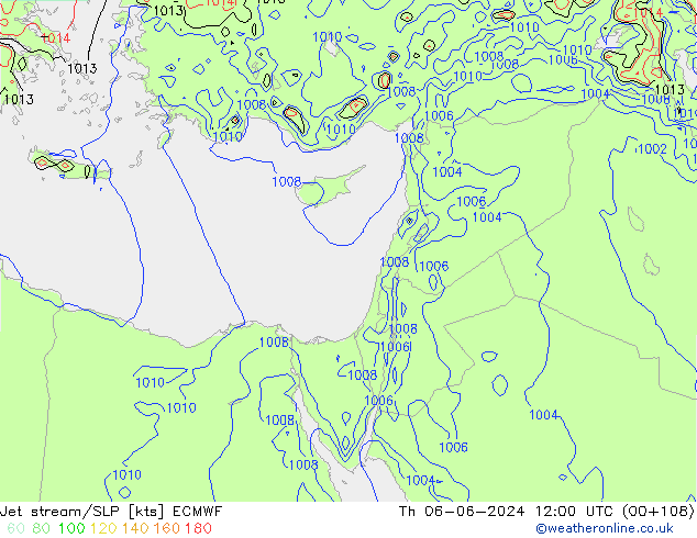 Polarjet/Bodendruck ECMWF Do 06.06.2024 12 UTC