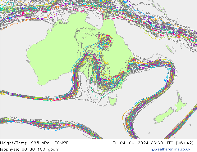 Height/Temp. 925 hPa ECMWF Ter 04.06.2024 00 UTC