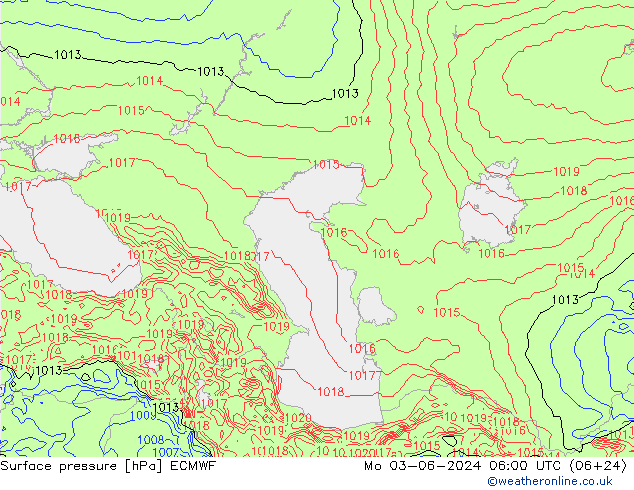 pression de l'air ECMWF lun 03.06.2024 06 UTC