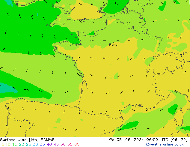  10 m ECMWF  05.06.2024 06 UTC