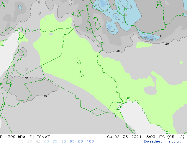 RV 700 hPa ECMWF zo 02.06.2024 18 UTC