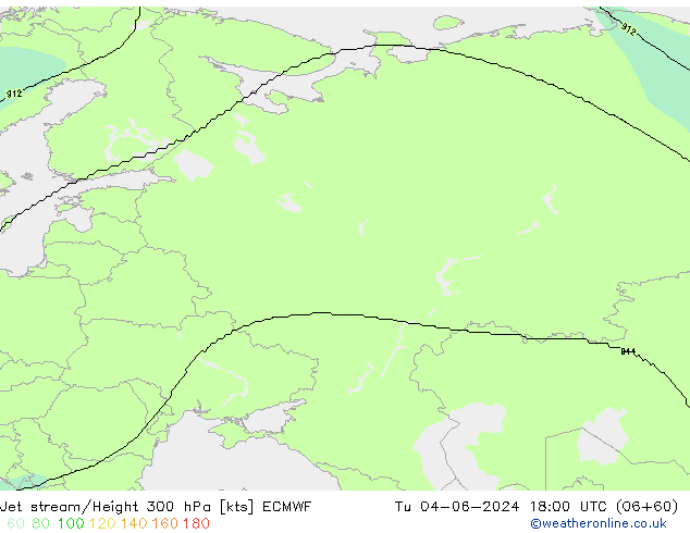 Jet Akımları ECMWF Sa 04.06.2024 18 UTC