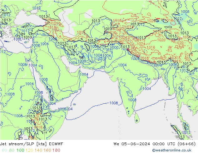 Jet stream/SLP ECMWF We 05.06.2024 00 UTC