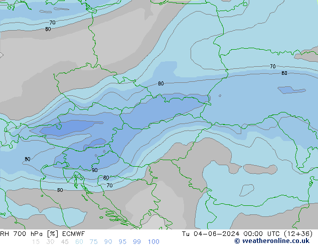 RV 700 hPa ECMWF di 04.06.2024 00 UTC