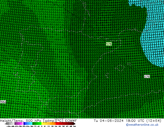 Geop./Temp. 500 hPa ECMWF mar 04.06.2024 18 UTC