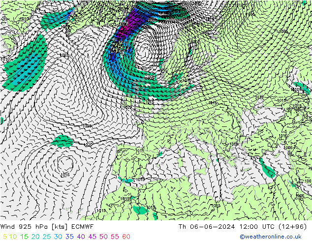 Wind 925 hPa ECMWF do 06.06.2024 12 UTC