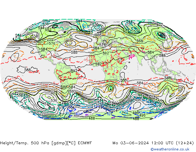 Géop./Temp. 500 hPa ECMWF lun 03.06.2024 12 UTC
