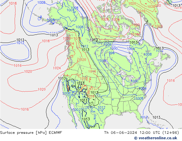 Bodendruck ECMWF Do 06.06.2024 12 UTC