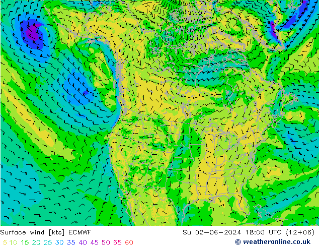 Vento 10 m ECMWF dom 02.06.2024 18 UTC