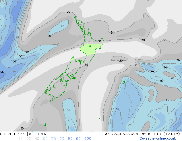 RV 700 hPa ECMWF ma 03.06.2024 06 UTC