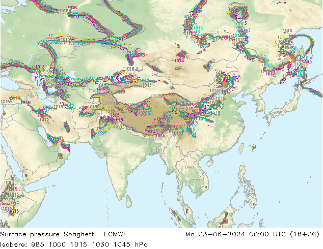 ciśnienie Spaghetti ECMWF pon. 03.06.2024 00 UTC