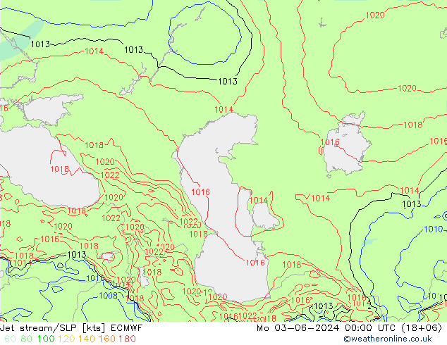Straalstroom/SLP ECMWF ma 03.06.2024 00 UTC