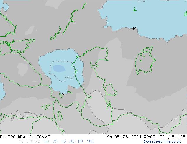 RV 700 hPa ECMWF za 08.06.2024 00 UTC