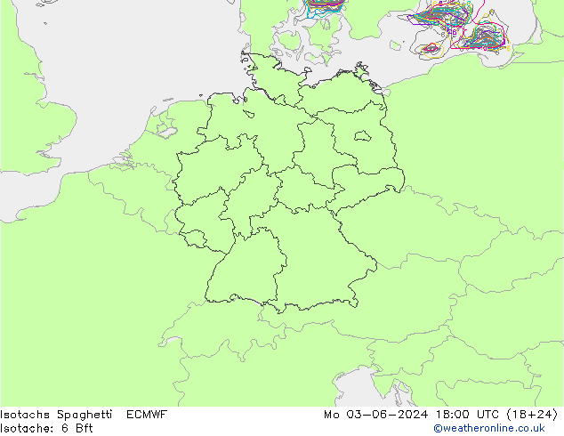 Isotachs Spaghetti ECMWF Mo 03.06.2024 18 UTC