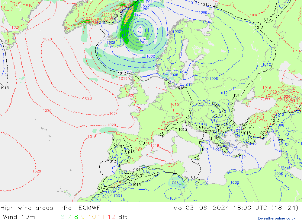 Windvelden ECMWF ma 03.06.2024 18 UTC