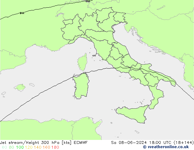 джет ECMWF сб 08.06.2024 18 UTC