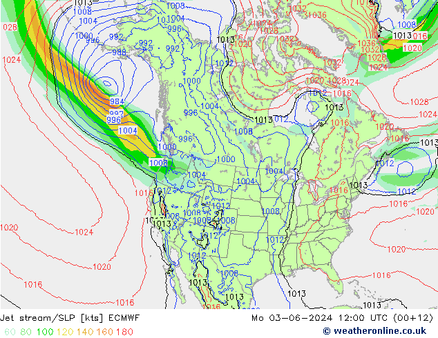 Straalstroom/SLP ECMWF ma 03.06.2024 12 UTC