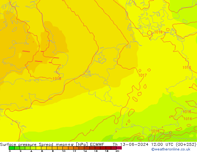     Spread ECMWF  13.06.2024 12 UTC