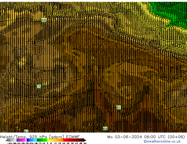 Height/Temp. 925 hPa ECMWF  03.06.2024 06 UTC