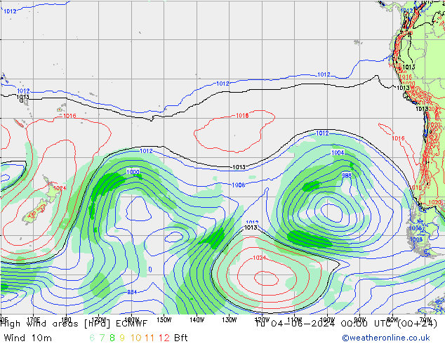 High wind areas ECMWF Ter 04.06.2024 00 UTC