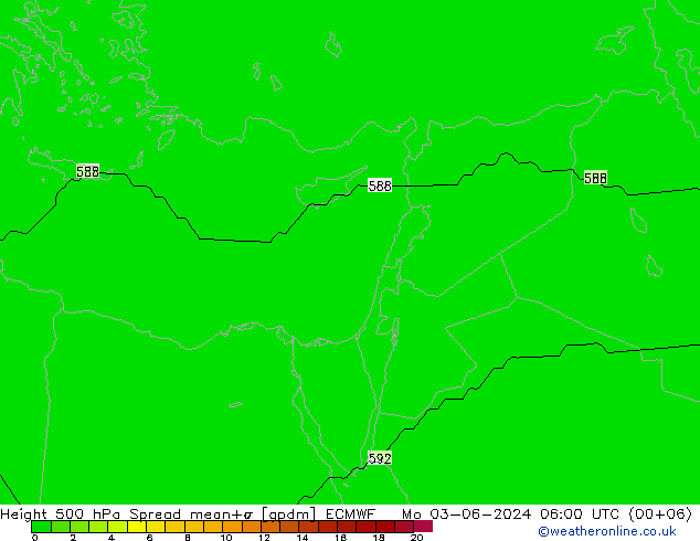 Height 500 hPa Spread ECMWF Po 03.06.2024 06 UTC