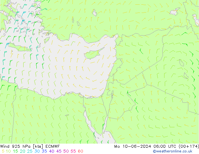 Wind 925 hPa ECMWF ma 10.06.2024 06 UTC