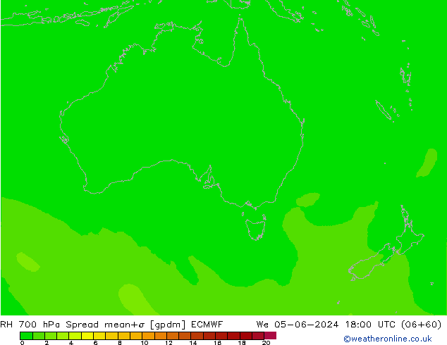 RV 700 hPa Spread ECMWF wo 05.06.2024 18 UTC