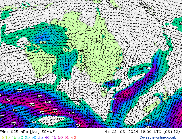 Wind 925 hPa ECMWF ma 03.06.2024 18 UTC