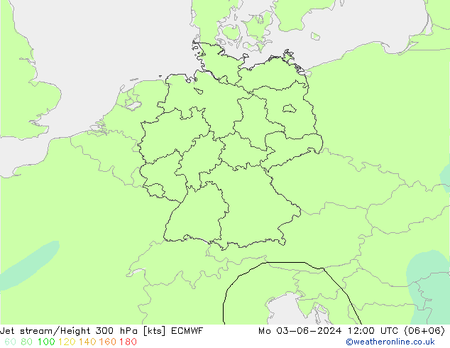 Jet Akımları ECMWF Pzt 03.06.2024 12 UTC