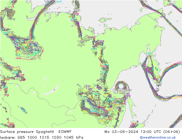 ciśnienie Spaghetti ECMWF pon. 03.06.2024 12 UTC