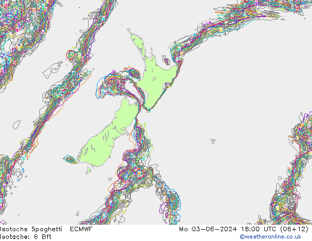 Isotachs Spaghetti ECMWF пн 03.06.2024 18 UTC