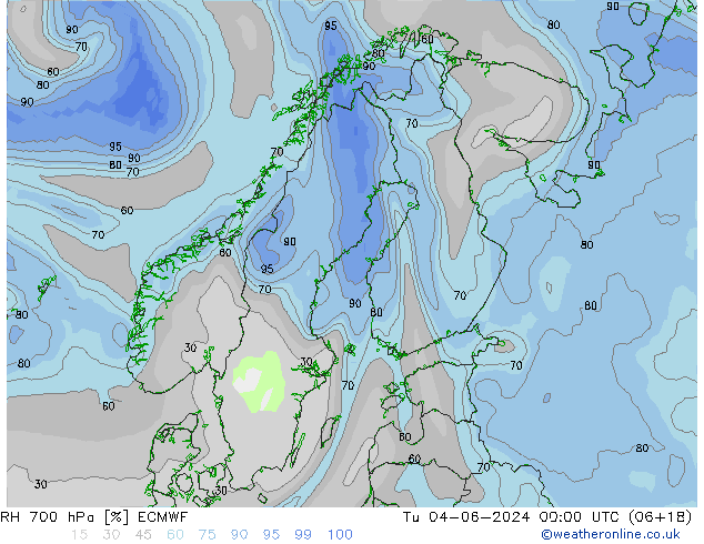 700 hPa Nispi Nem ECMWF Sa 04.06.2024 00 UTC