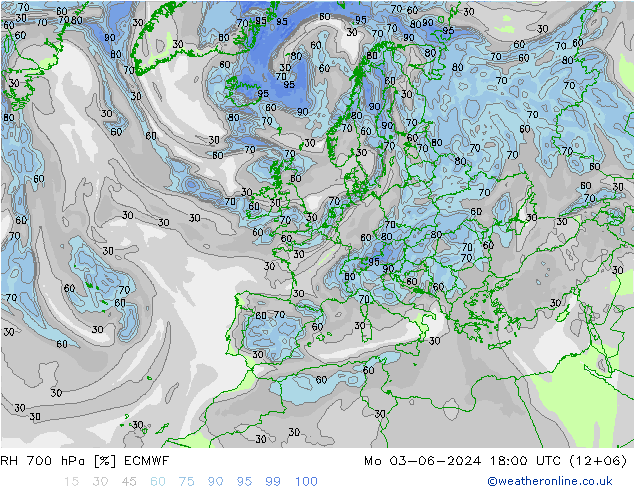 700 hPa Nispi Nem ECMWF Pzt 03.06.2024 18 UTC