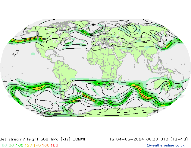 Corrente a getto ECMWF mar 04.06.2024 06 UTC