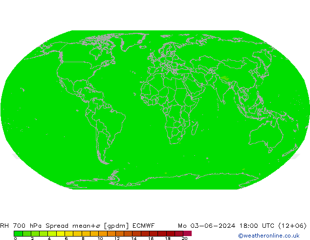 RH 700 hPa Spread ECMWF Mo 03.06.2024 18 UTC