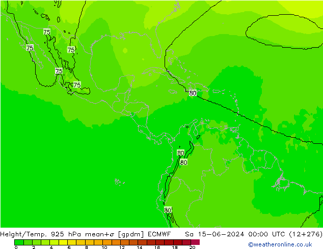 Height/Temp. 925 hPa ECMWF sab 15.06.2024 00 UTC