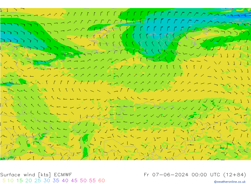  10 m ECMWF  07.06.2024 00 UTC