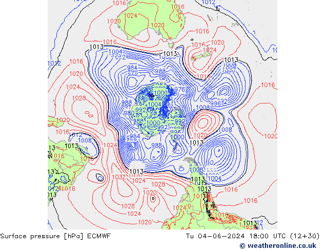 pression de l'air ECMWF mar 04.06.2024 18 UTC